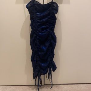 Blue short party dress